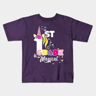 First Grade Girls 1st Grader Gift Magical Unicorn Lover Gift Kids T-Shirt